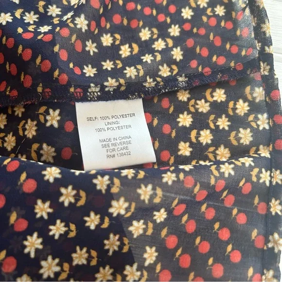 ModCloth ~ new ~ Sleeveless Retro Pleated Chiffon Fruit Floral Dress size 2X - Picture 11 of 16